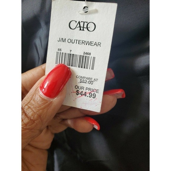 Cato Black Long Sleeve Casual Winter Jacket - Picture 12 of 12